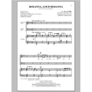 Hosanna, Loud Hosanna