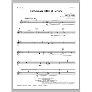 Burdens Are Lifted At Calvary - F Horn