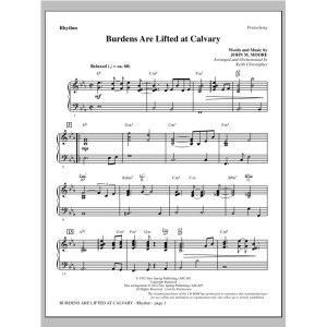 Burdens Are Lifted At Calvary - Rhythm