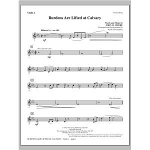 Burdens Are Lifted At Calvary - Violin 1