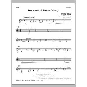 Burdens Are Lifted At Calvary - Violine 2