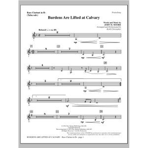 Burdens Are Lifted At Calvary - Bass Clarinet (sub. Tuba)