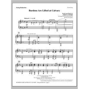 Burdens Are Lifted At Calvary - Keyboard String Reduction