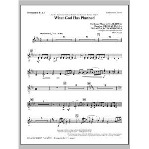 What God Has Planned - Bb Trumpet 2,3