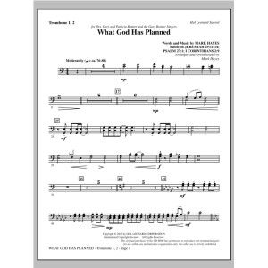 What God Has Planned - Trombone 1 & 2