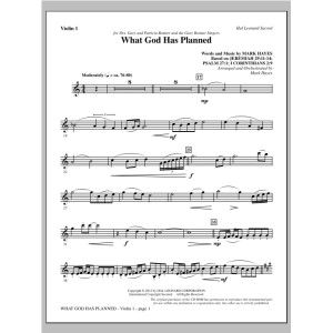 What God Has Planned - Violin 1
