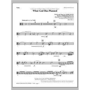 What God Has Planned - Viola