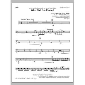 What God Has Planned - Cello