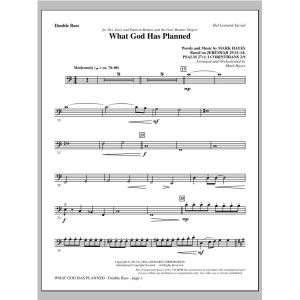 What God Has Planned - Double Bass