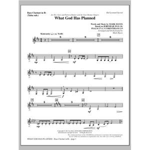 What God Has Planned - Bass Clarinet (sub. Tuba)