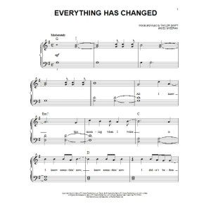 Everything Has Changed (feat. Ed Sheeran)