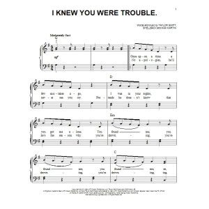 I Knew You Were Trouble