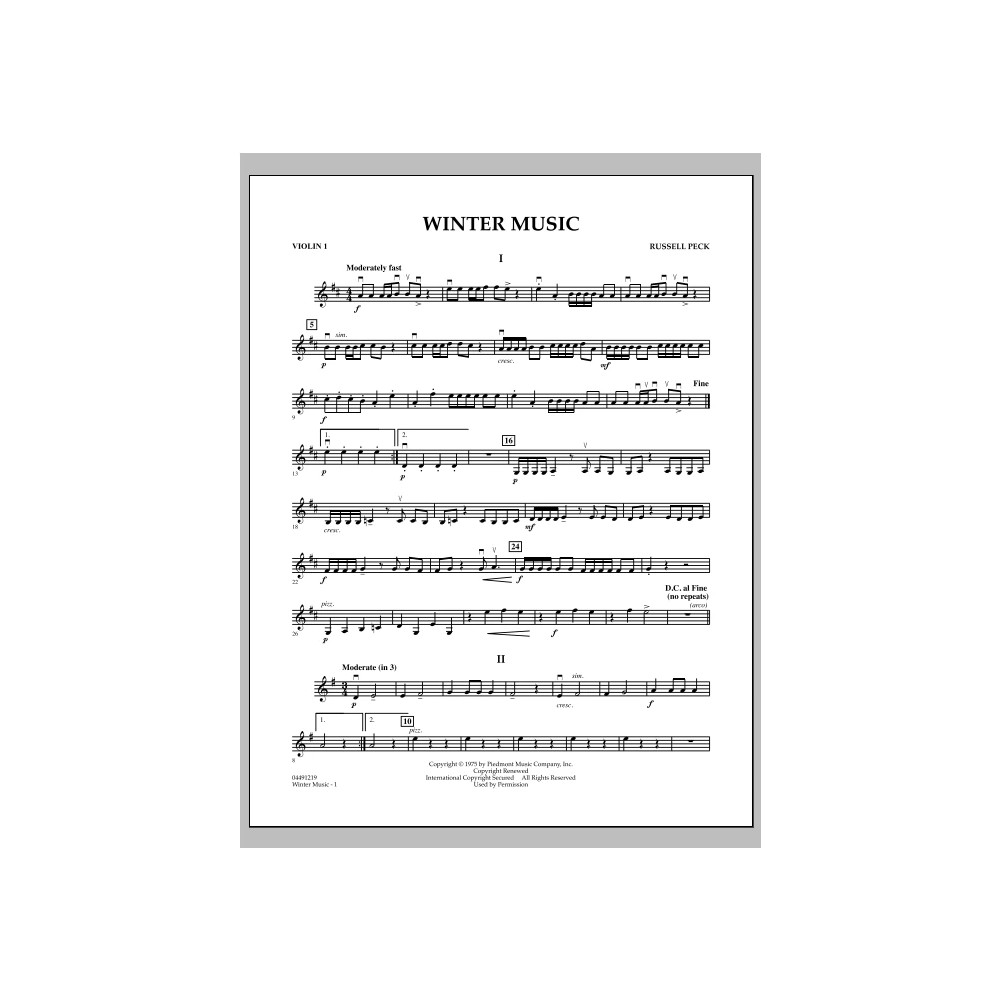 Winter Music - Violine 1