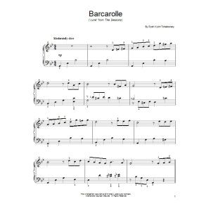 Barcarolle In G Minor ("June"), Op. 37, No. 6