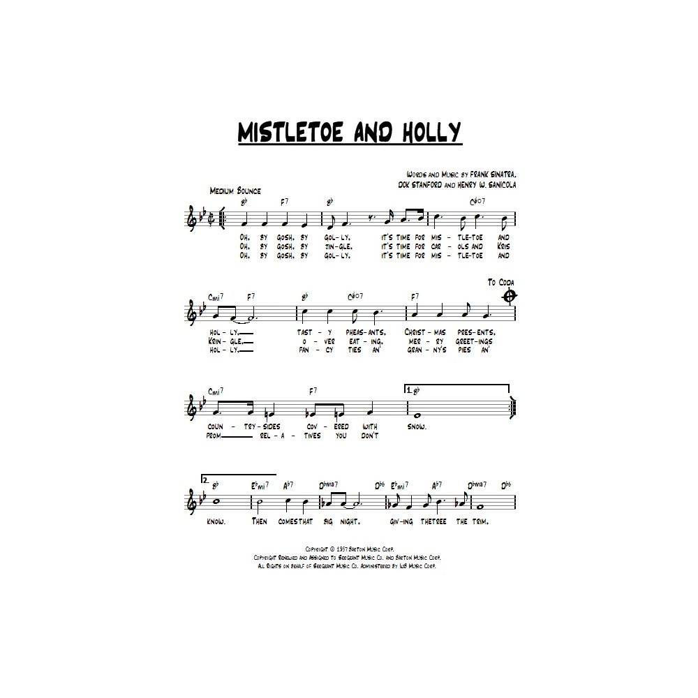 Mistletoe And Holly