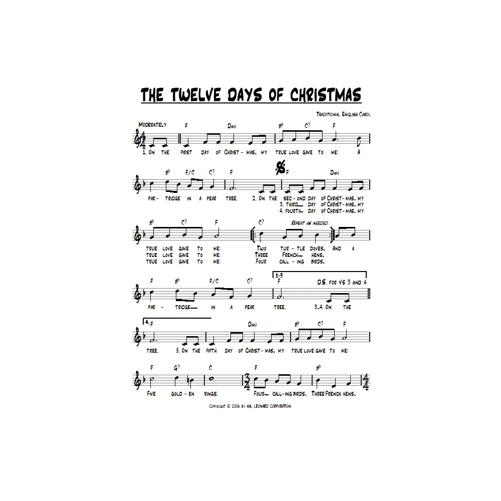 The Twelve Days Of Christmas