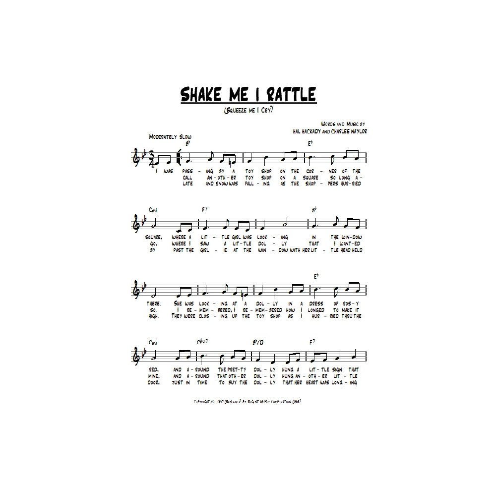 Shake Me I Rattle (Squeeze Me I Cry)