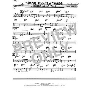 These Foolish Things (Remind Me Of You)
