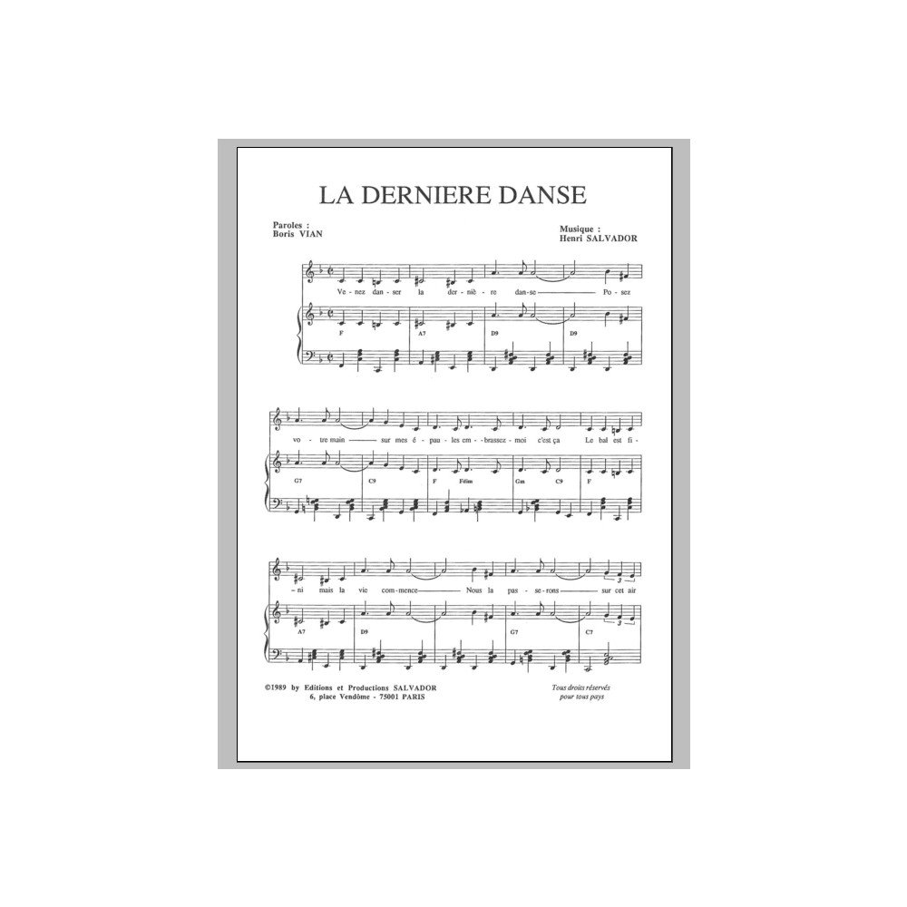 Derniere Danse