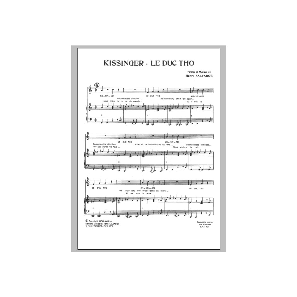 Kissinger - Le Duc Tho