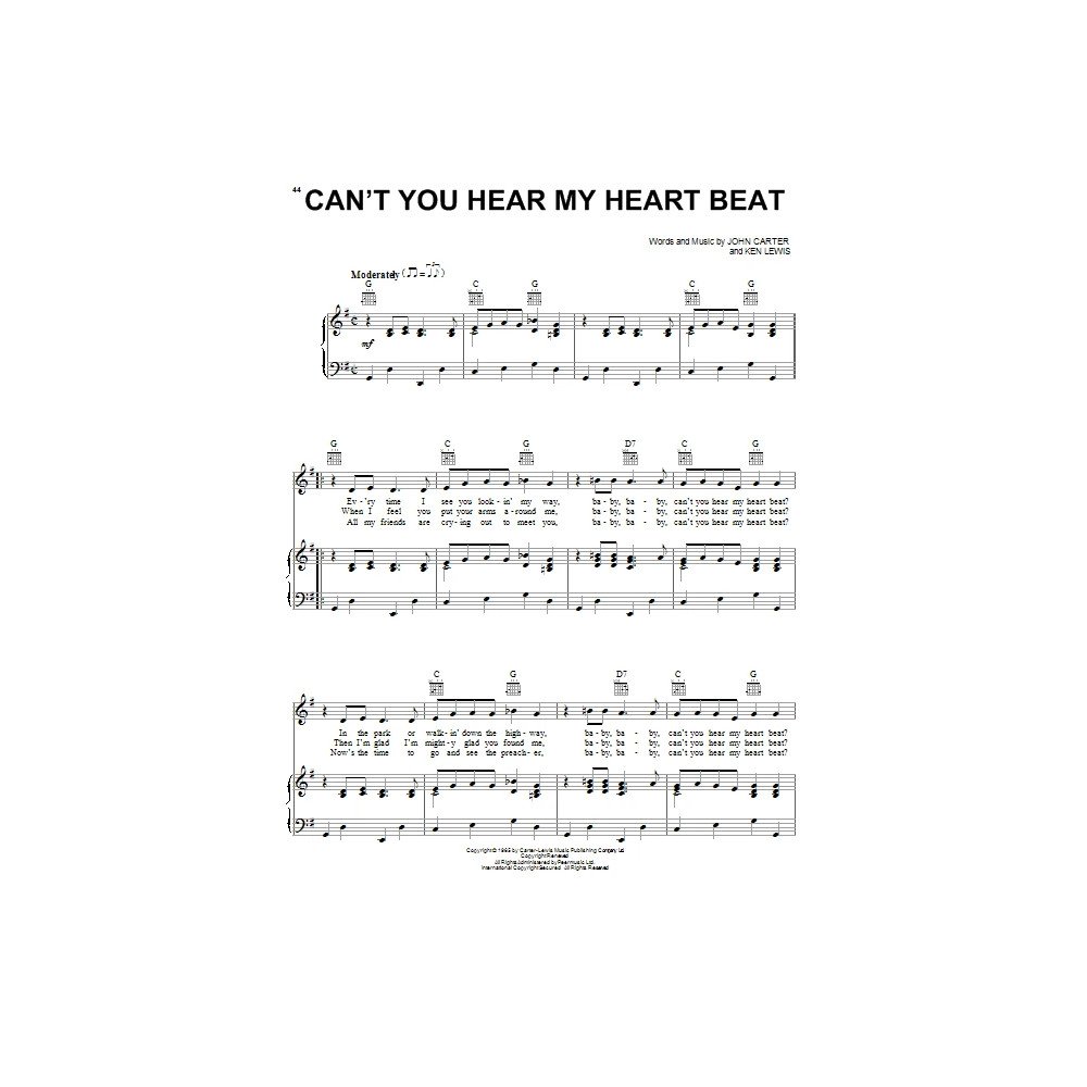 Can't You Hear My Heart Beat