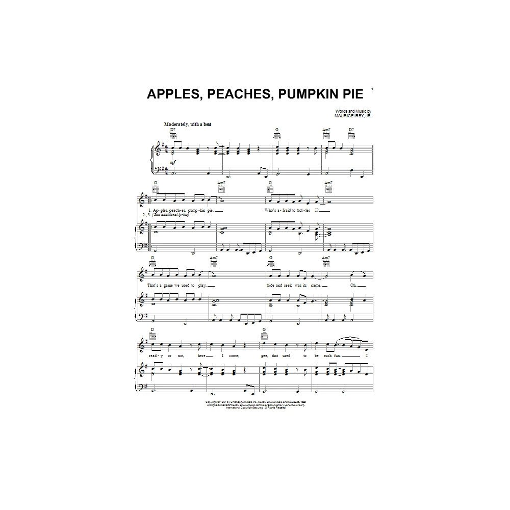 Apples, Peaches, Pumpkin Pie