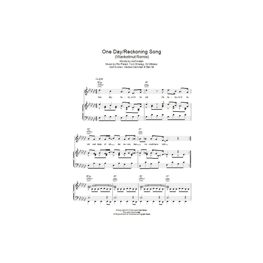 One Day/Reckoning Song (Wankelmut Remix)