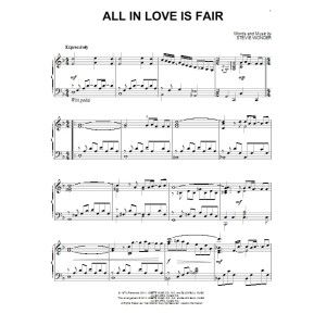 All In Love Is Fair