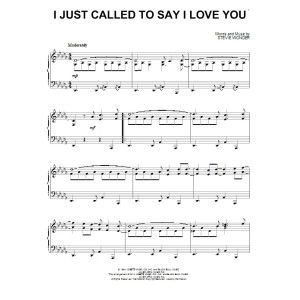 I Just Called To Say I Love You