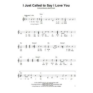I Just Called To Say I Love You