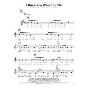 I Knew You Were Trouble