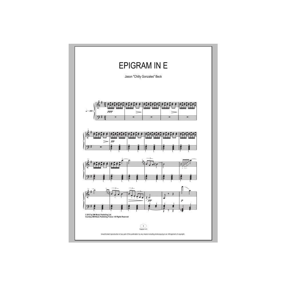 Epigram In E