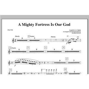 A Mighty Fortress Is Our God - Flute