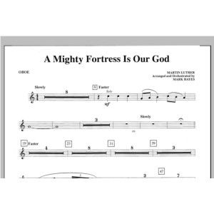 A Mighty Fortress Is Our God - Oboe