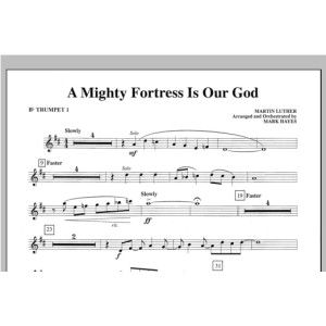 A Mighty Fortress Is Our God - Bb Trumpet 1
