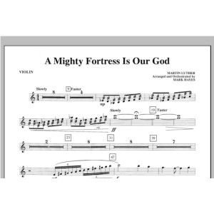 A Mighty Fortress Is Our God - Violin