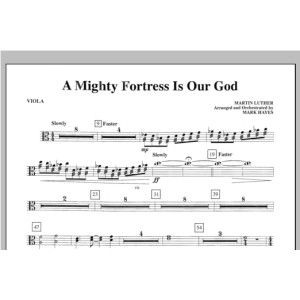 A Mighty Fortress Is Our God - Viola