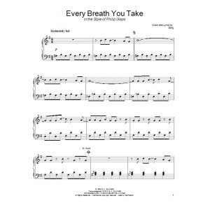 Every Breath You Take (in the style of Philip Glass)