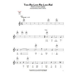 Too-Ra-Loo-Ra-Loo-Ral (That's An Irish Lullaby)