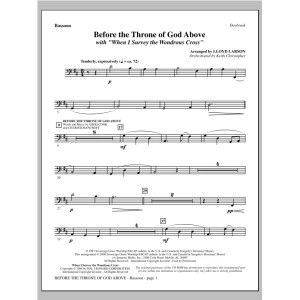 Before The Throne Of God Above (mit "When I Survey The Wondrous Cross") - Fagott