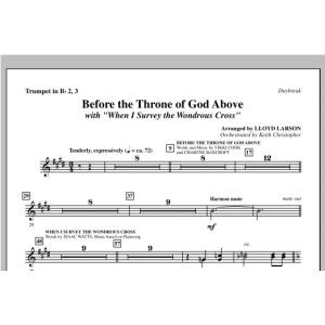 Before The Throne Of God Above (with "When I Survey The Wondrous Cross") - Trompete 2 & 3