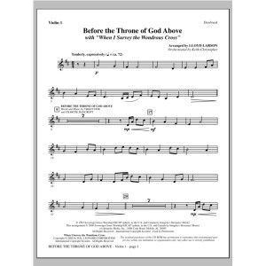 Before The Throne Of God Above (mit "When I Survey The Wondrous Cross") - Violine 1
