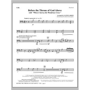 Before The Throne Of God Above (mit "When I Survey The Wondrous Cross") - Cello