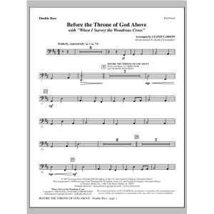 Vor dem Thron Gottes droben (mit "Wenn ich das Wunderbare Kreuz Betrachte") - Kontrabass