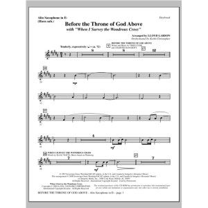 Before The Throne Of God Above (mit "When I Survey The Wondrous Cross") - Altsaxophon (ersetzt Horn)
