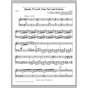 Speak, O Lord, Your Servant Listens - Harp