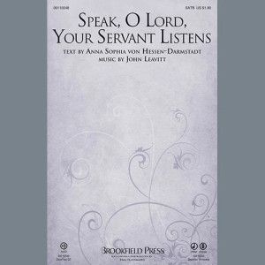 Speak, O Lord, Your Servant Listens - Harp
