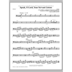 Speak, O Lord, Your Servant Listens - Cello