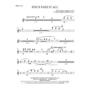 Jesus Paid It All - Flute 1 & 2