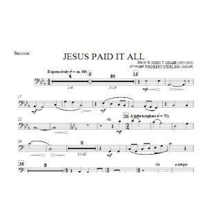 Jesus Paid It All - Bassoon